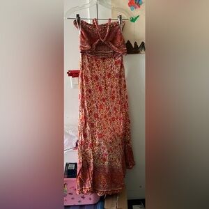 Tube top/maxi skirt set size M